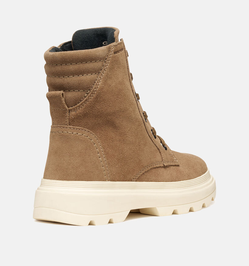 Geox Kiddartah Cognac Hoge Schoenen voor meisjes (360378) - geschikt voor steunzolen