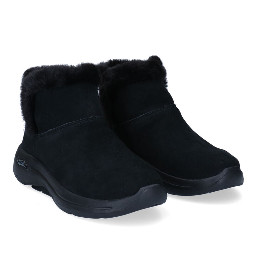 Skechers Go Walk Cognac Snowboots in nubuck (295686)