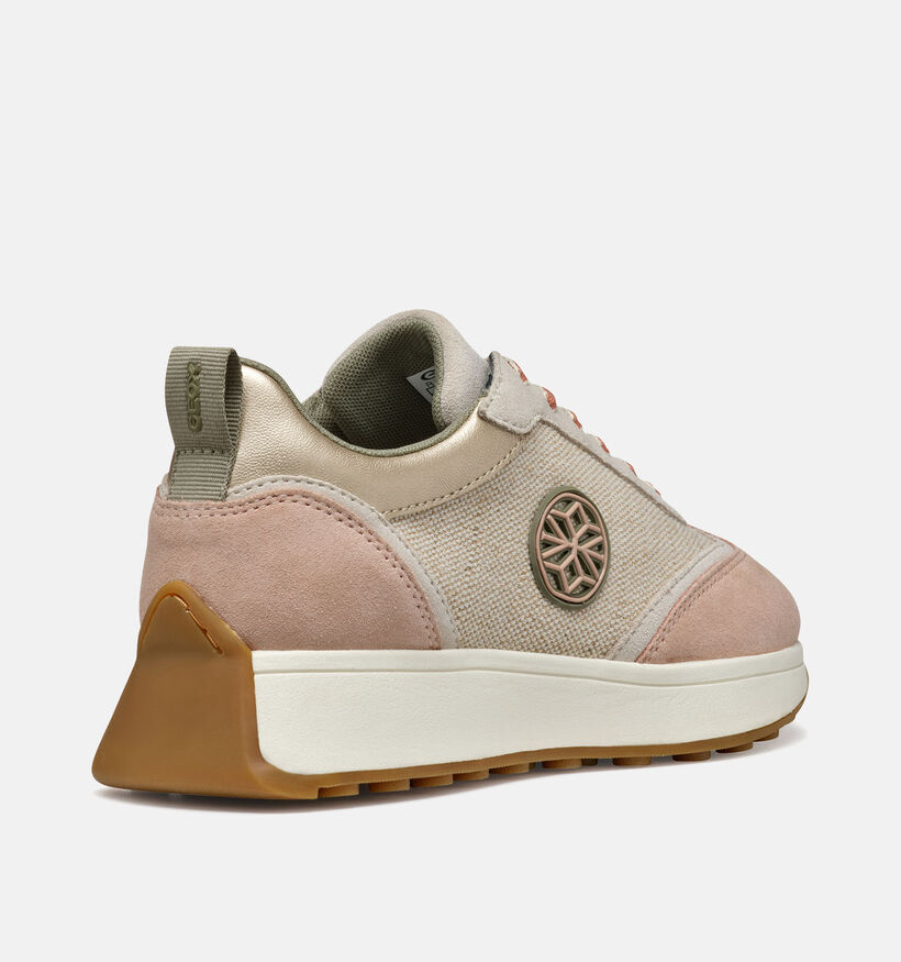 Geox Amabel Baskets en Rose pour femmes (351666) - pour semelles orthopédiques