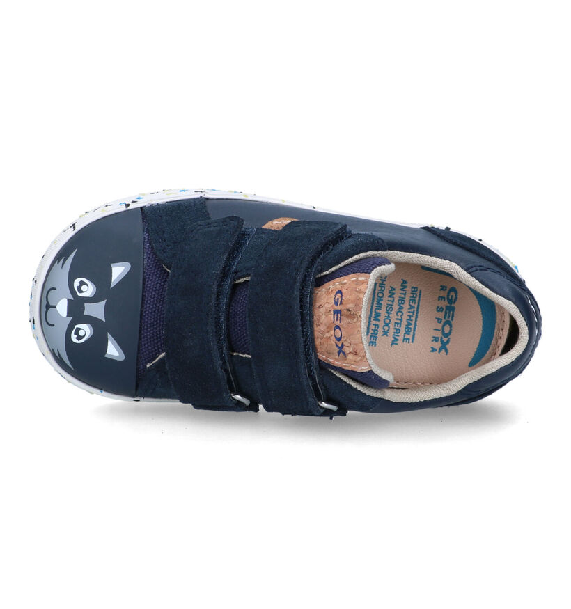 Geox Kilwi Chaussures à velcro en Bleu pour garçons (321552) - pour semelles orthopédiques