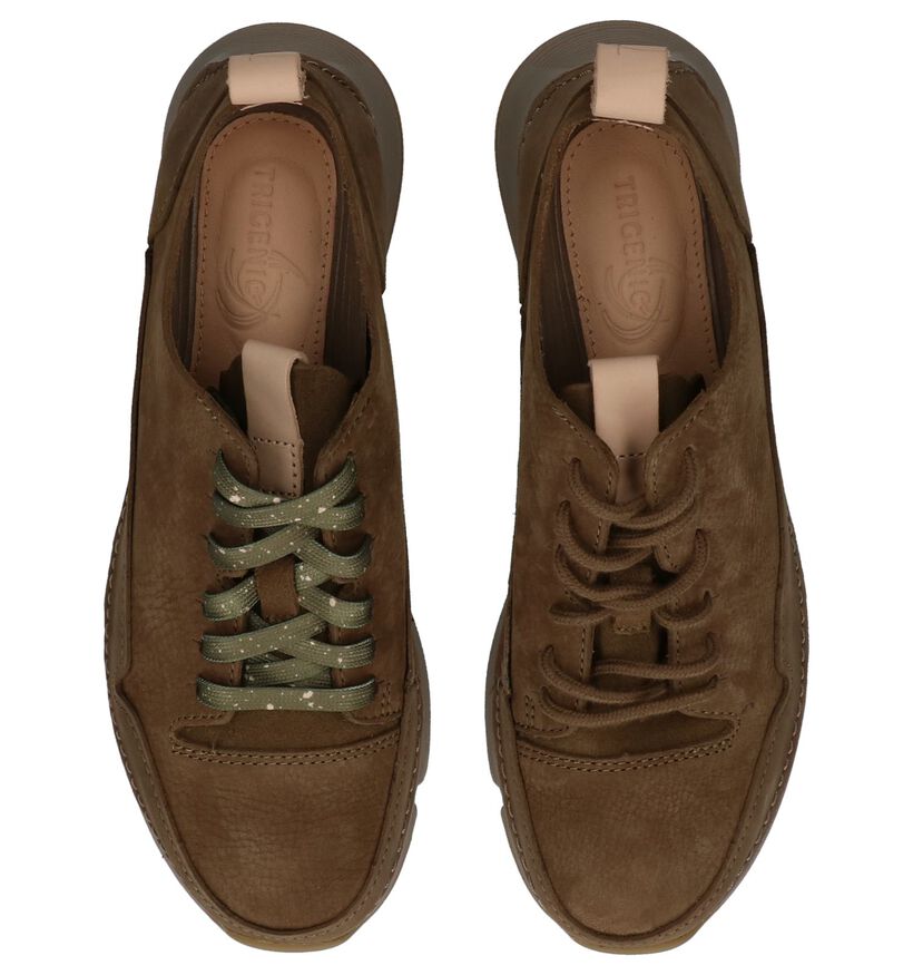 Roze Veterschoenen Clarks Tri Spark in nubuck (241588)
