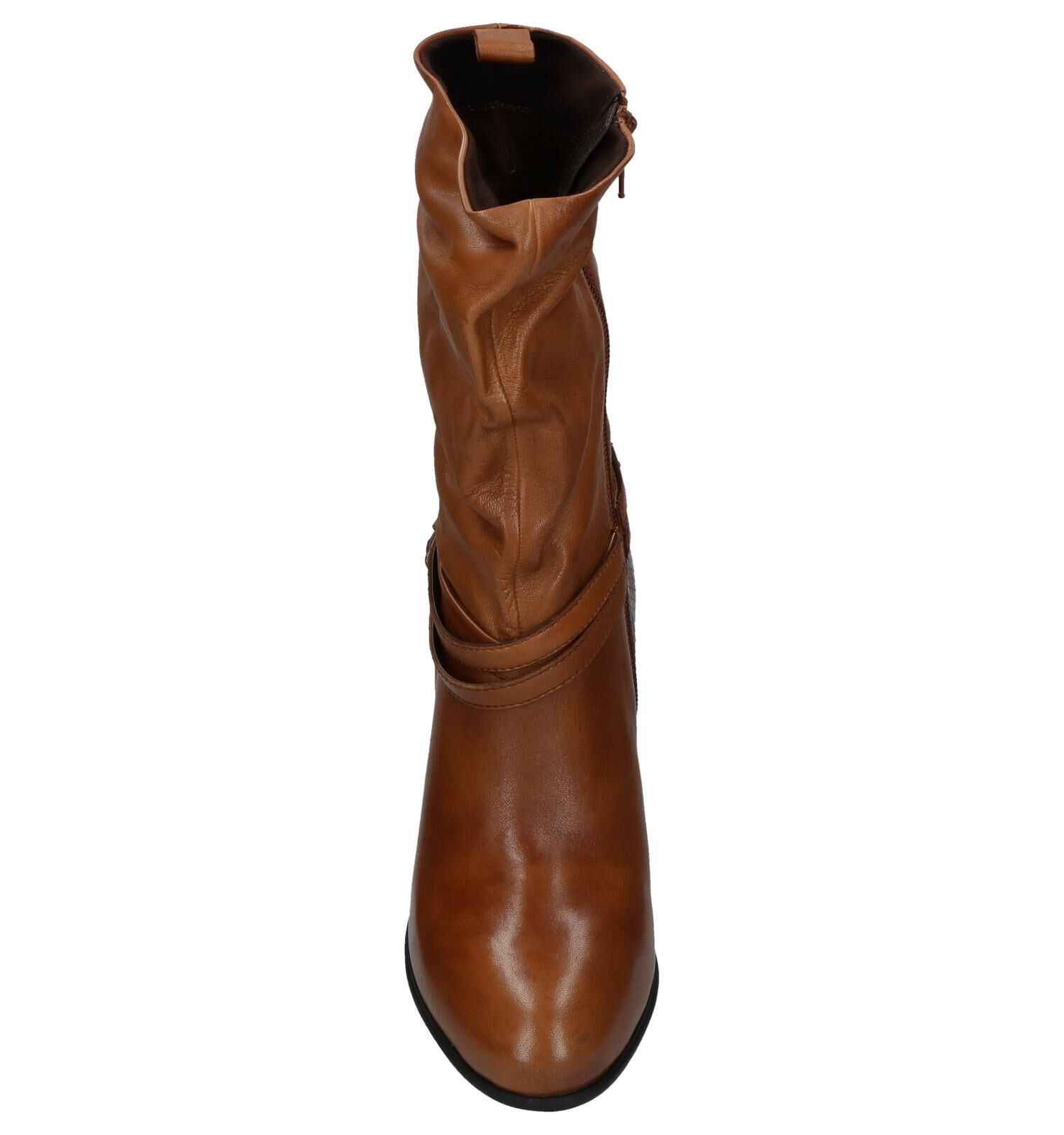 SPM Korte Laarzen Cognac Dames Laarzen Online op TORFS.BE