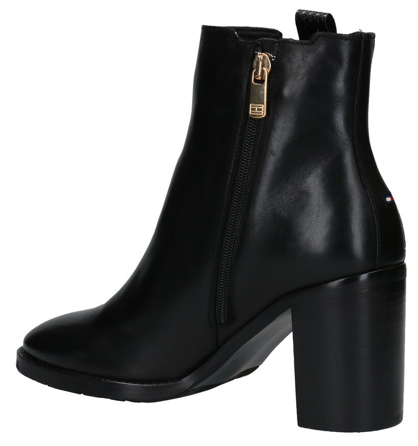 Tommy Hilfiger TH Interlock Bottillons en Noir en cuir (279984)