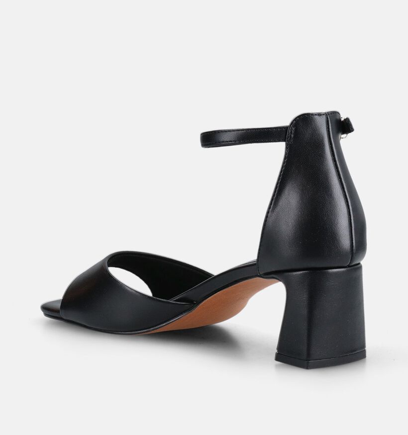 Marco Tozzi Sandales &agrave; talons en Noir pour femmes (371864)