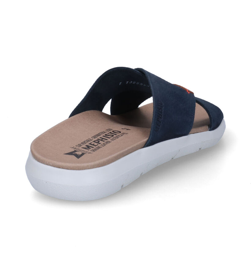 Mephisto Conrad Sportbuck Blauwe Slippers voor heren (313485)