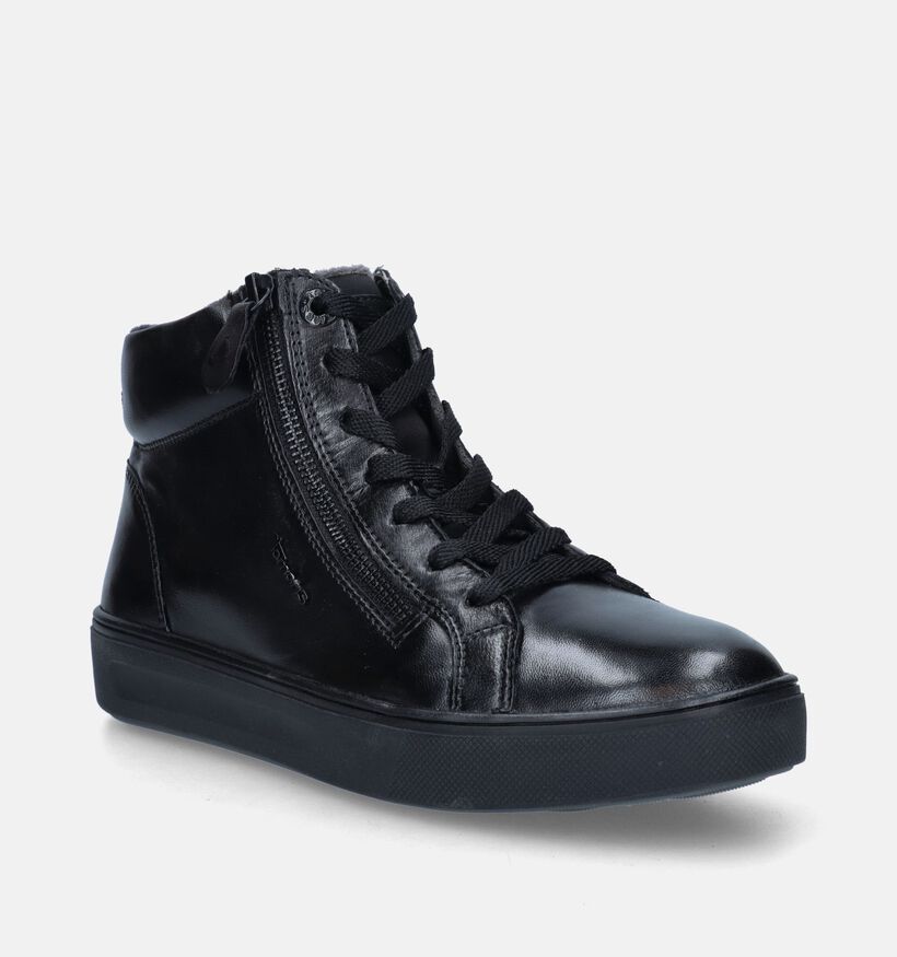 Tamaris Comfort Zwarte Hoge sneakers voor dames (344508) - geschikt voor steunzolen