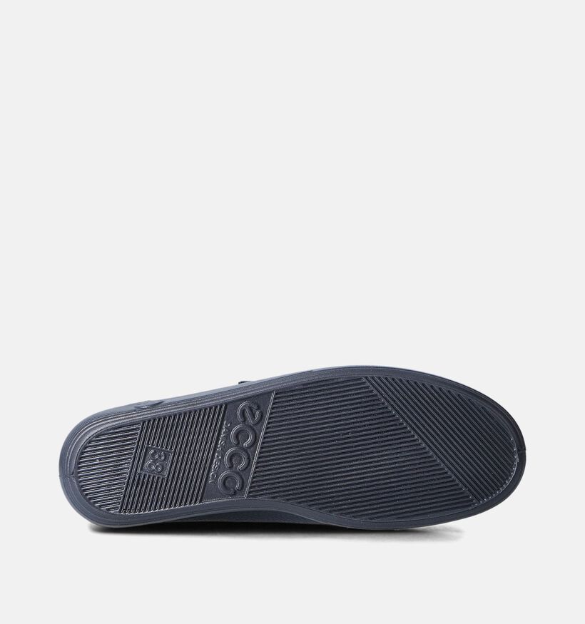 ECCO Soft 2.0 Blauwe Velcroschoenen voor dames (353347) - geschikt voor steunzolen
