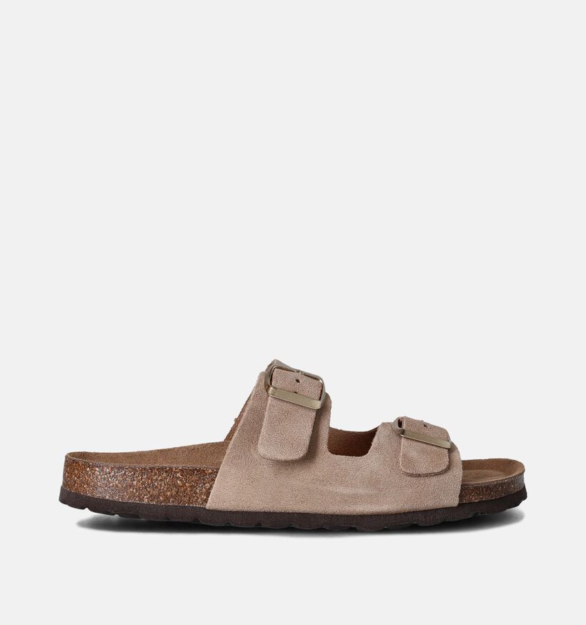Laurent David Nu-pieds plates en Beige pour femmes (358091)