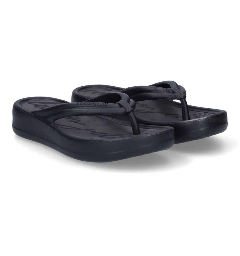 Lemon Jelly Mare Zwarte Teenslippers voor dames (310273)