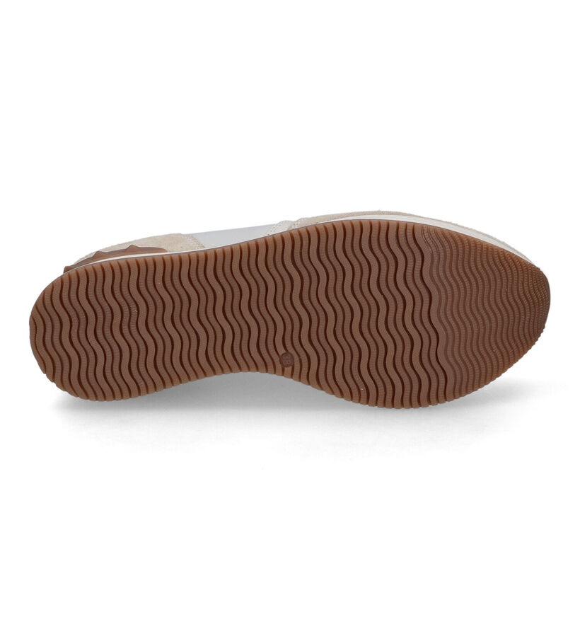 Scapa Beige Sneakers in leer (317202)
