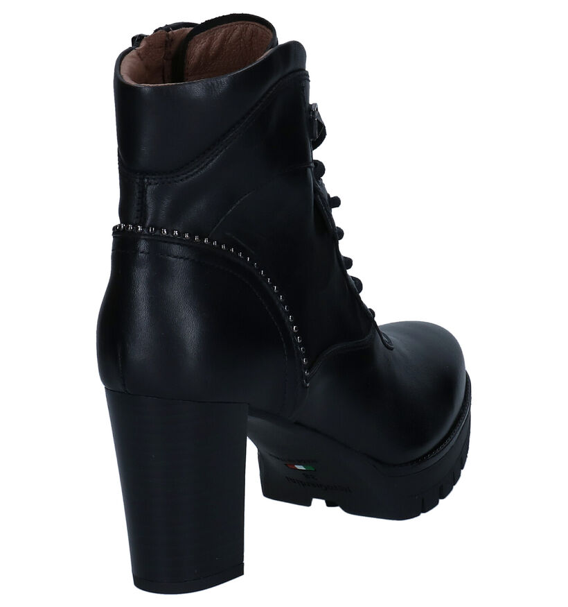 NeroGiardini Bottines à lacets en Noir en cuir (296579)