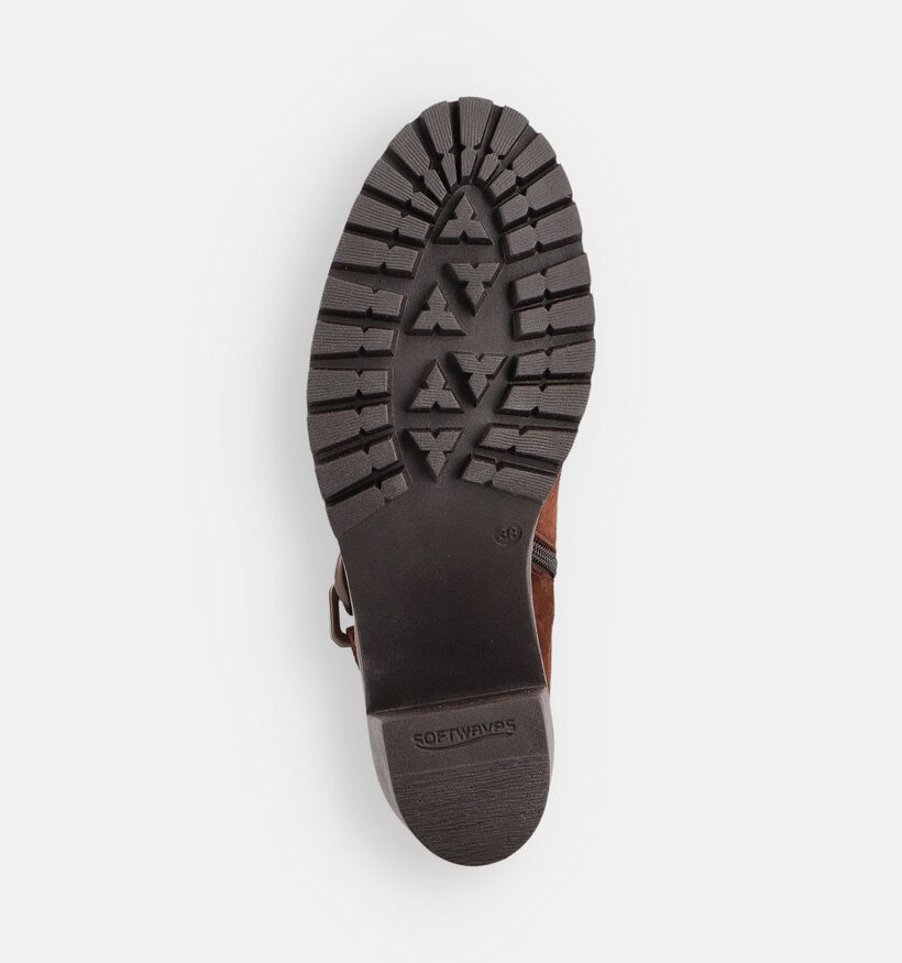 Softwaves Bottines à talons en Camel pour femmes (364912) - pour semelles orthopédiques