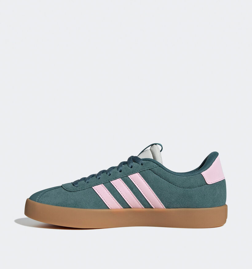 adidas VL Court 3.0 Baskets en Vert pour femmes (359449) - pour semelles orthopédiques