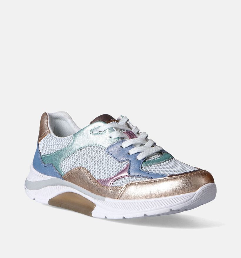 Gabor Rollingsoft Witte Veterschoenen voor dames (352063) - geschikt voor steunzolen