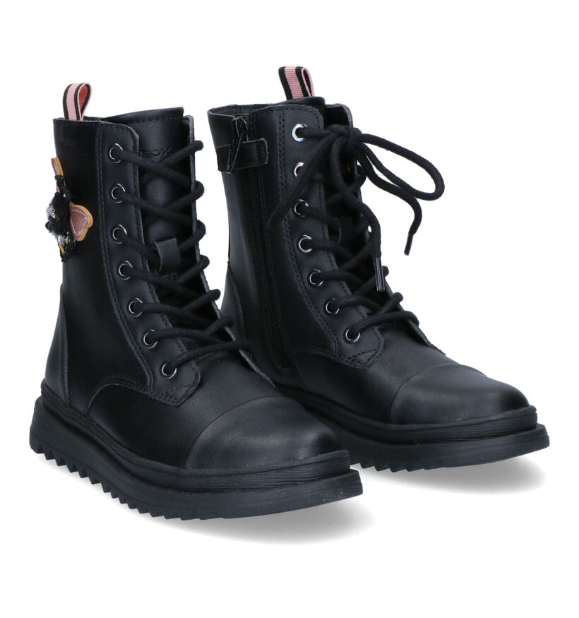 Geox Gillyjaw Bottines en Noir en simili cuir (317648)