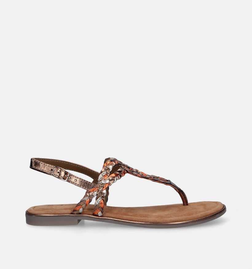Tamaris Sandales plates en Or pour femmes (341328)