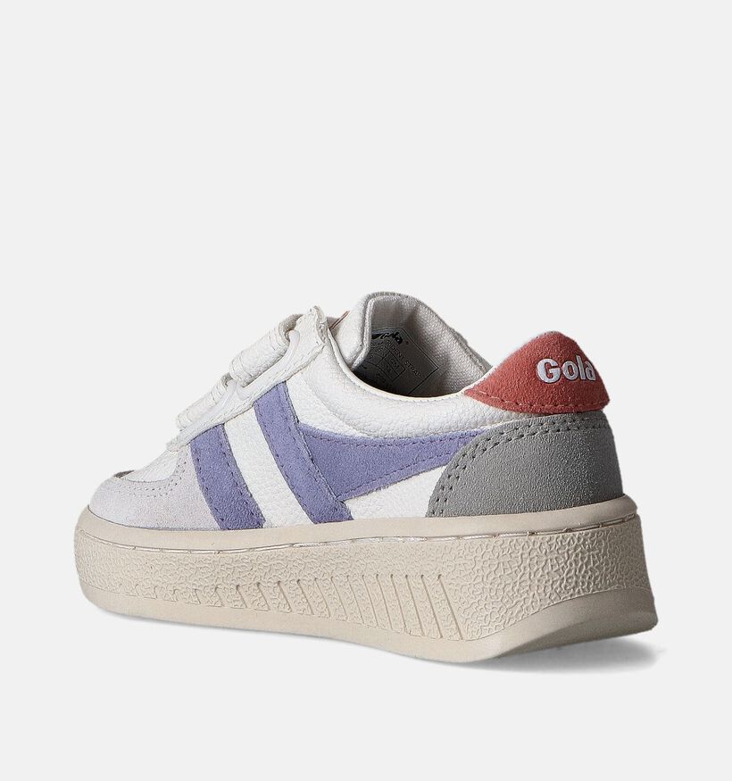 Gola 162 Granslam Trident Strap Baskets en Blanc pour garçons, filles (352375) - pour semelles orthopédiques