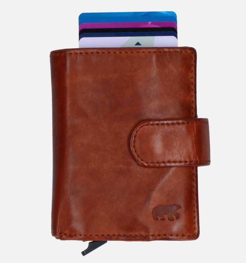 Bear Design Zwarte Kaartenhouder voor heren (350748)