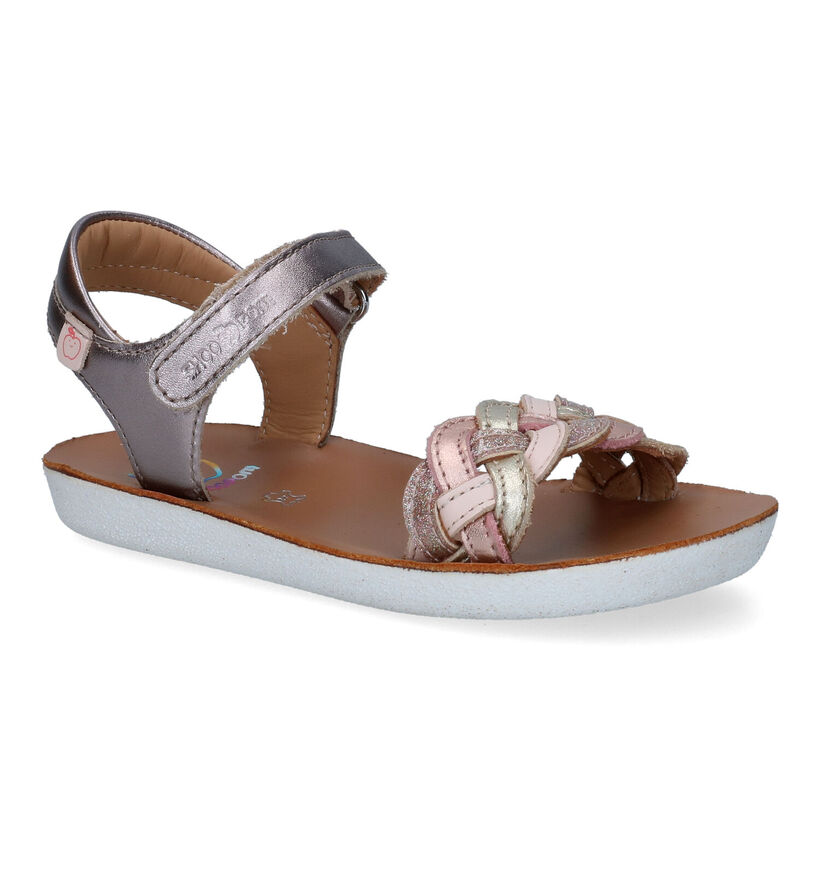 Shoo Pom Goa Wowo Zilveren Sandalen in leer (288597)