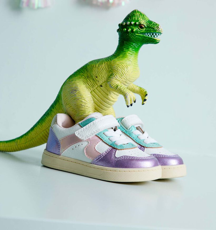 Milo & Mila Witte Sneakers voor meisjes (354176) - geschikt voor steunzolen