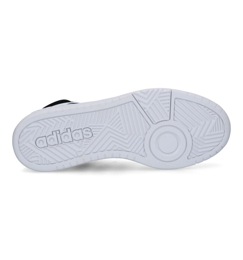 adidas Hoops 3.0 Zwarte Sneakers in kunstleer (316565)