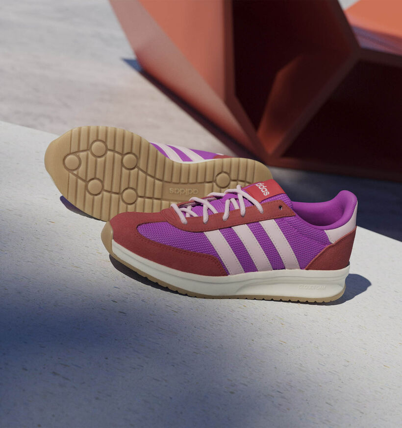 adidas Run 70s 2.0 Baskets en Violet/Rouge pour femmes (359447) - pour semelles orthopédiques