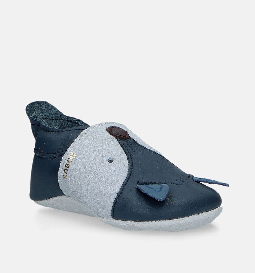 Bobux Foxy Chaussons pour bébé en Bleu pour filles, garçons (294786)