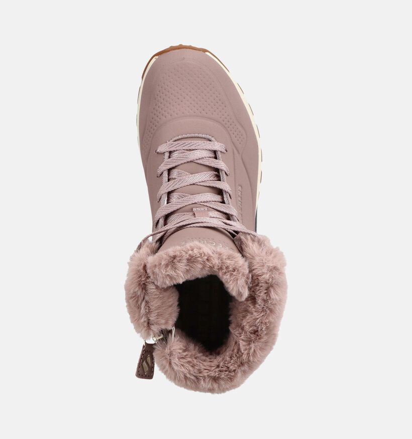 Skechers Uno Rugged Roze Boots met Veters en Rits voor dames (377978)