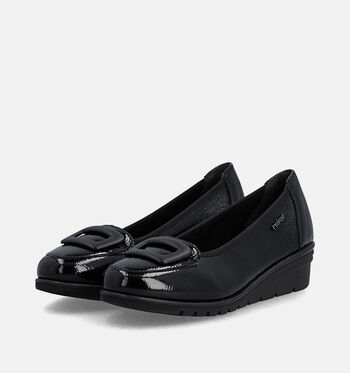 Rieker Chaussures plates Noir