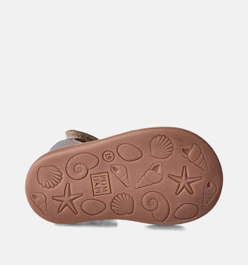 Pom d'Api Poppy Tao Easy Sandales pour bébé en Or rose pour filles (354623)