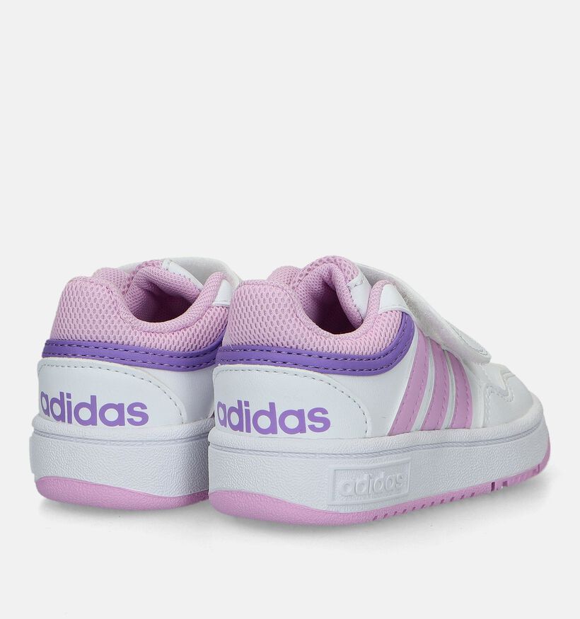 adidas Hoops 3.0 Witte Babysneakers voor meisjes (301117) - geschikt voor steunzolen