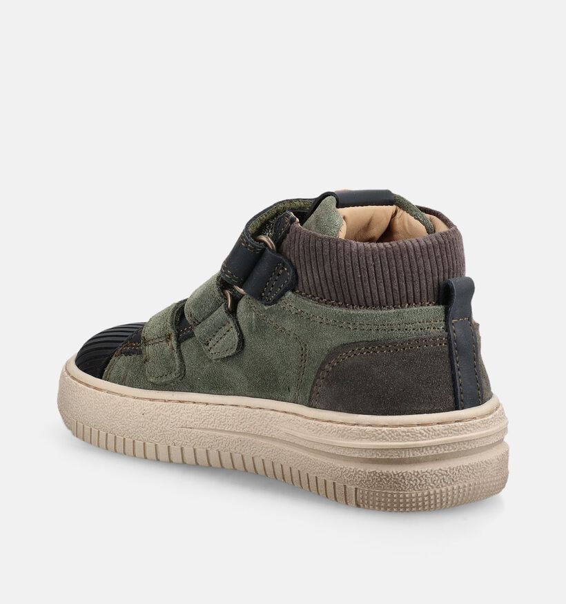 STONES and BONES Munch Groene Hoge Sneakers voor jongens (381391) - geschikt voor steunzolen