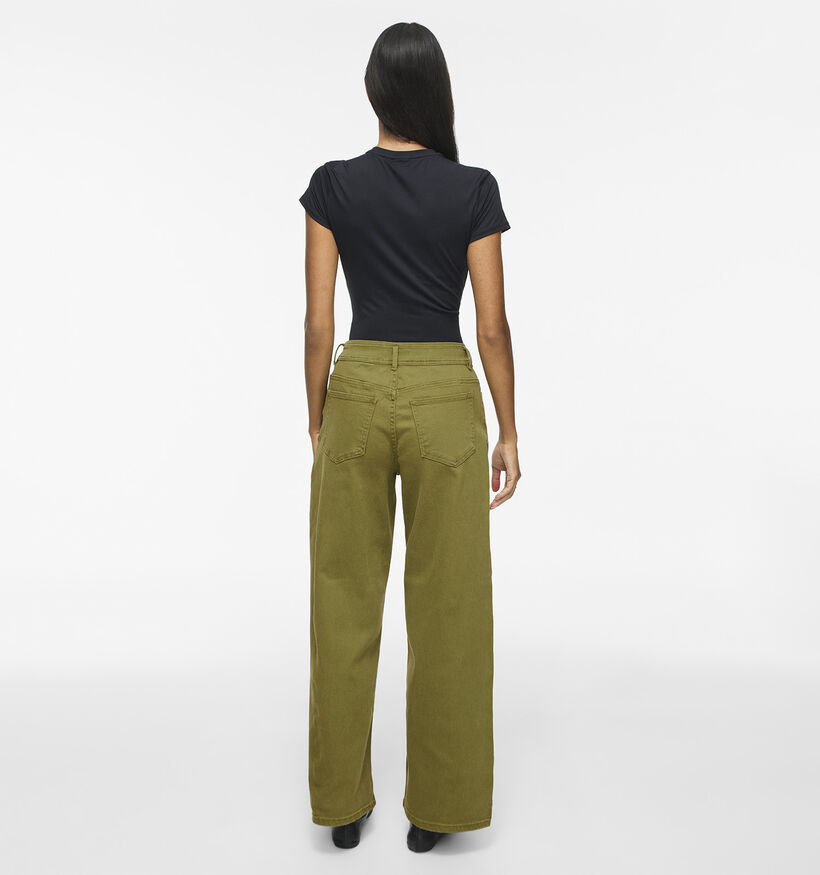 Vila Chia Donkergroene Straight Leg Jeans voor dames (387485)