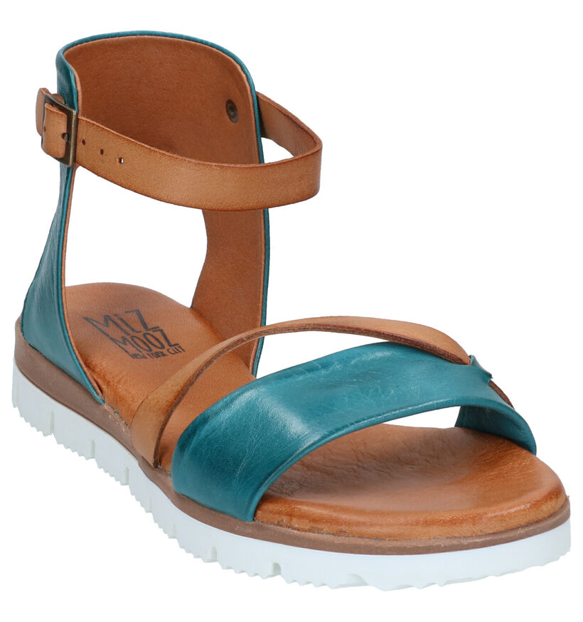 Miz Mooz Shep Turquoise Sandalen in leer (272238)