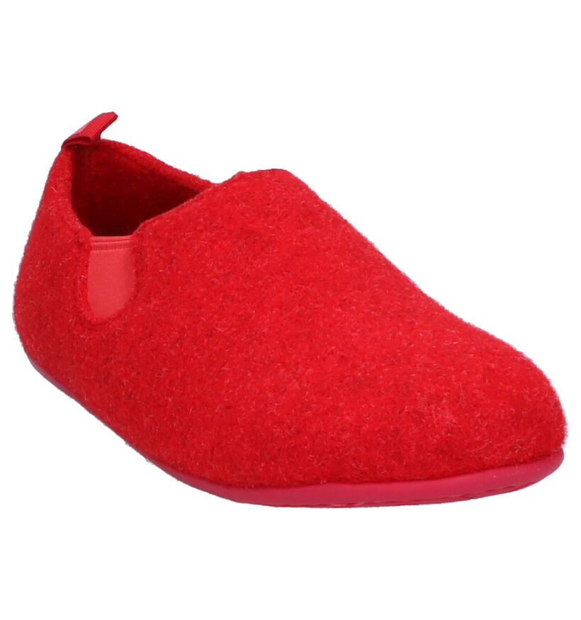 Camper Rode Pantoffels in stof (256032)