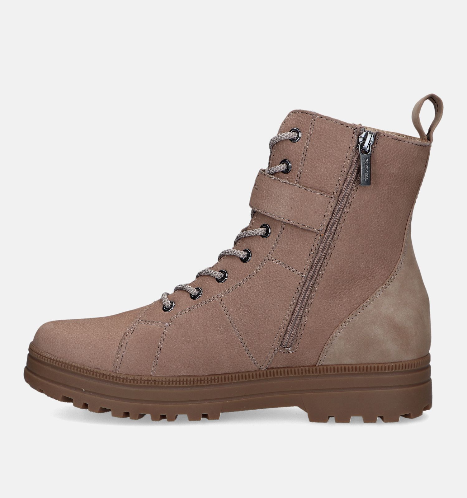 Tamaris Comfort Taupe Veterboots Dames Boots Online op TORFS.BE