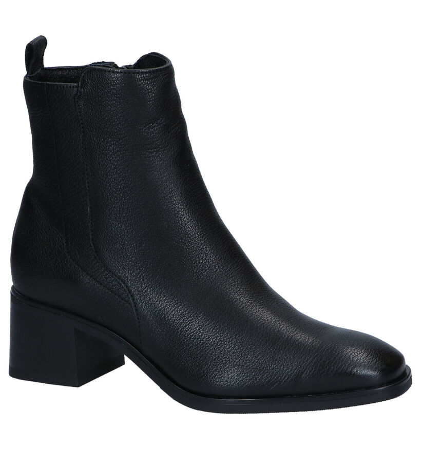 Hampton Bays Bottines à talons en Noir en cuir (295775)