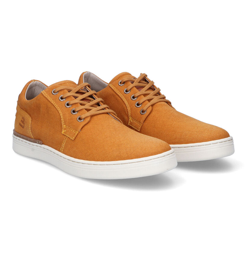 Bullboxer Chaussures à lacets en Jaune foncé pour hommes (302205) - pour semelles orthopédiques