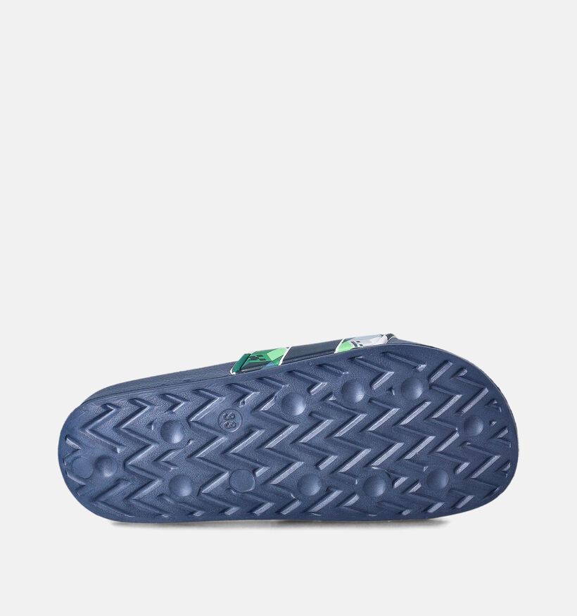 Minecraft Claquettes en Bleu pour filles, garçons (356287)