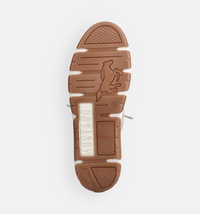 Mustang Slip-ons en Beige pour femmes (372075) - pour semelles orthop&eacute;diques