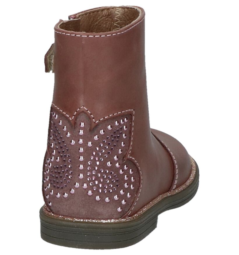 K3 Bottes basses en Rose foncé en cuir (224080)