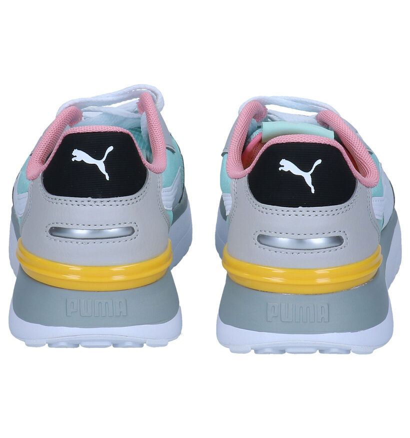 Puma Voyage Baskets en Vert en simili cuir (293454)