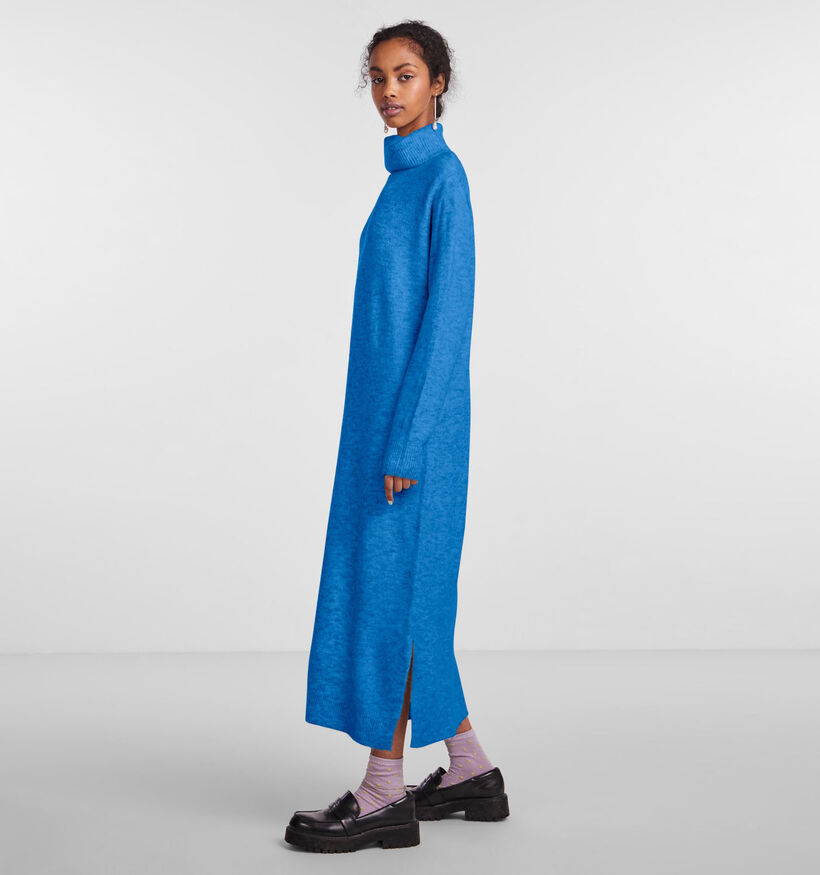 Pieces Juliana Blauwe Lange Trui jurk voor dames (344973)