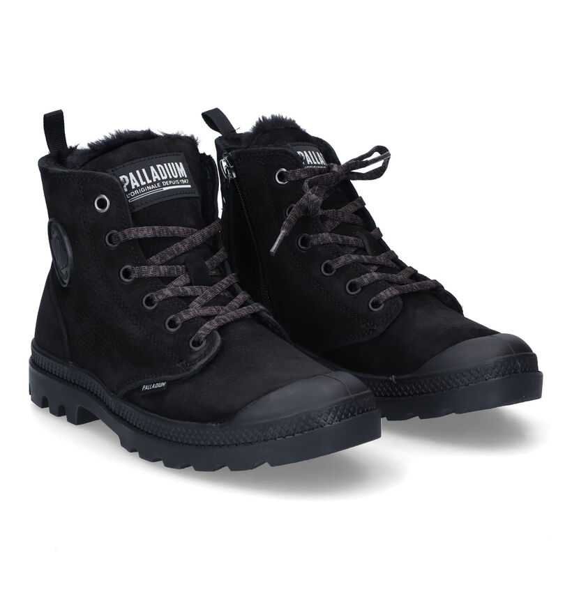 Palladium Pampa Hi Bottines en Camel en nubuck (313500)