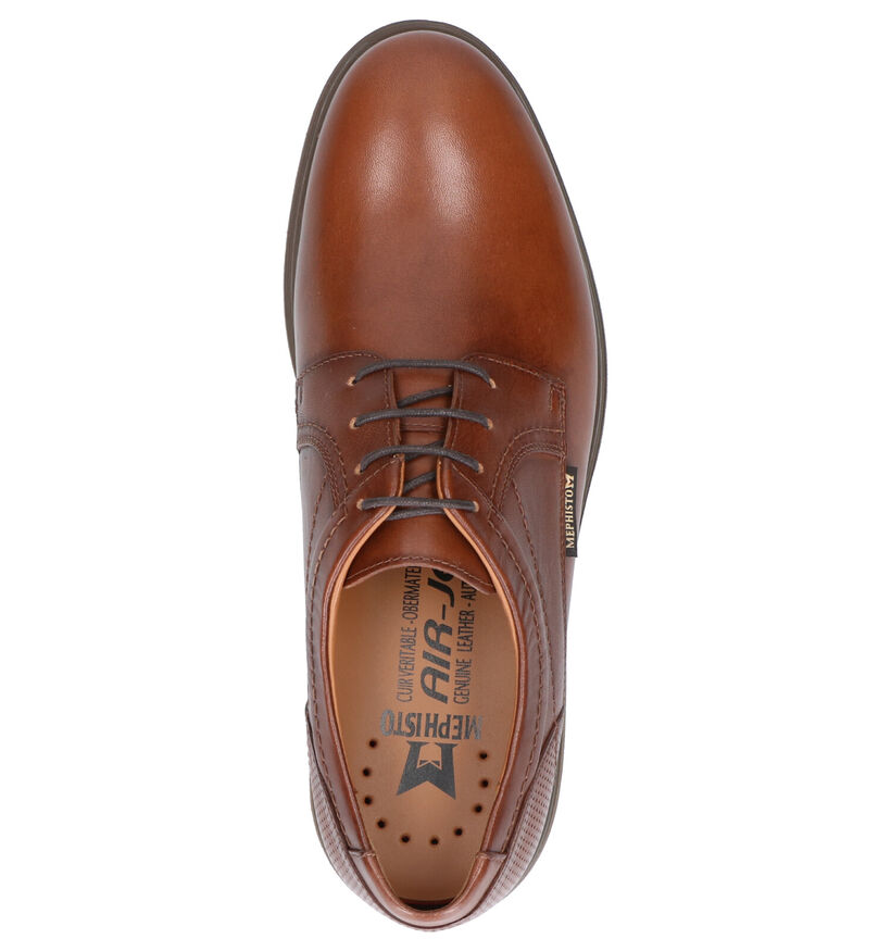 Mephisto Olivio Toby Cognac Veterschoenen in leer (259901)