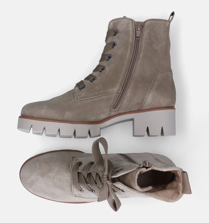 Gabor Best Fitting Bottines en Kaki pour femmes (315230) - pour semelles orthopédiques