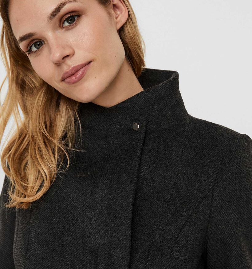 Vero Moda Manteau mi-long en laine en Gris pour femmes (328984)