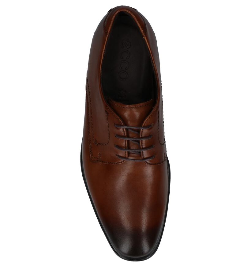 Ecco Melbourne Veterschoenen Cognac, , pdp