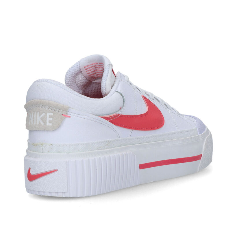 Nike Court Legacy Lift Witte Platform Sneakers voor dames (324639)