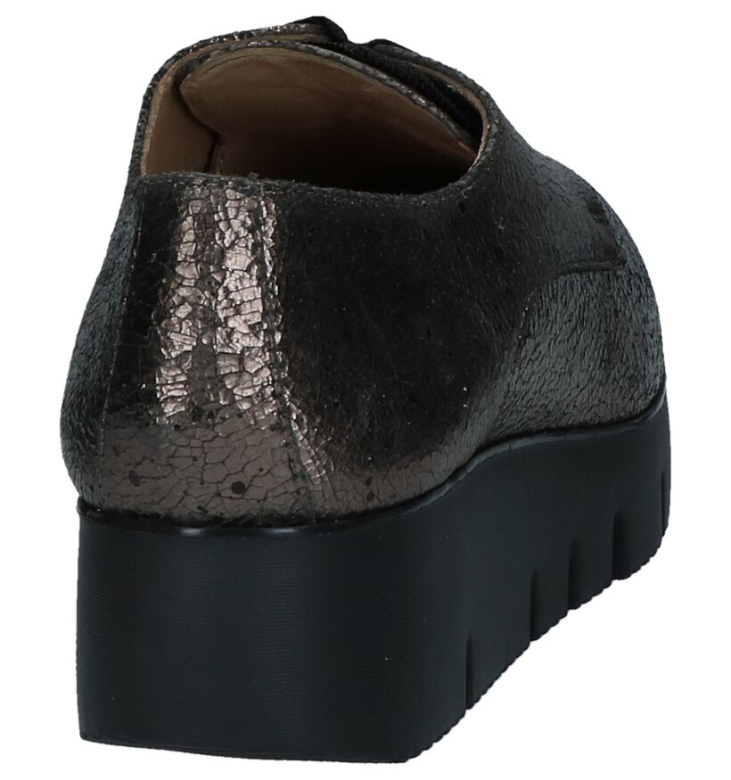 Bronzen Veterschoenen Unisa Caler in leer (233120)